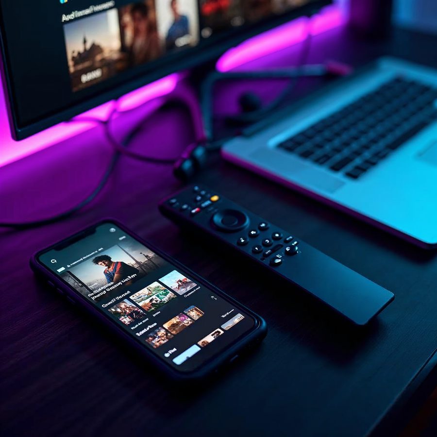 IPTV em múltiplos dispositivos: TV, tablet, celular e laptop
